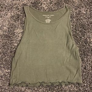 Green tank top from American eagle